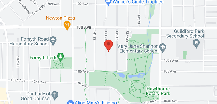 map of 10686 141A STREET